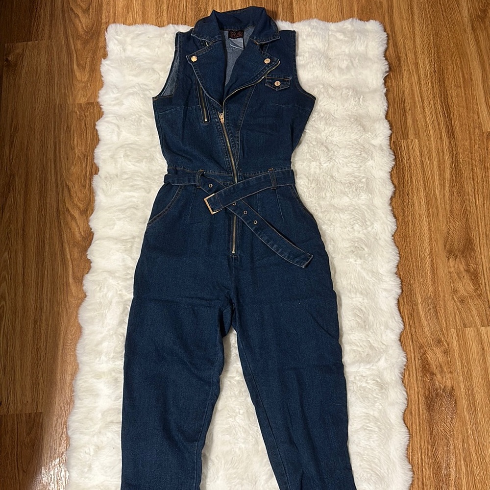 Super soft jeans jumpsuit